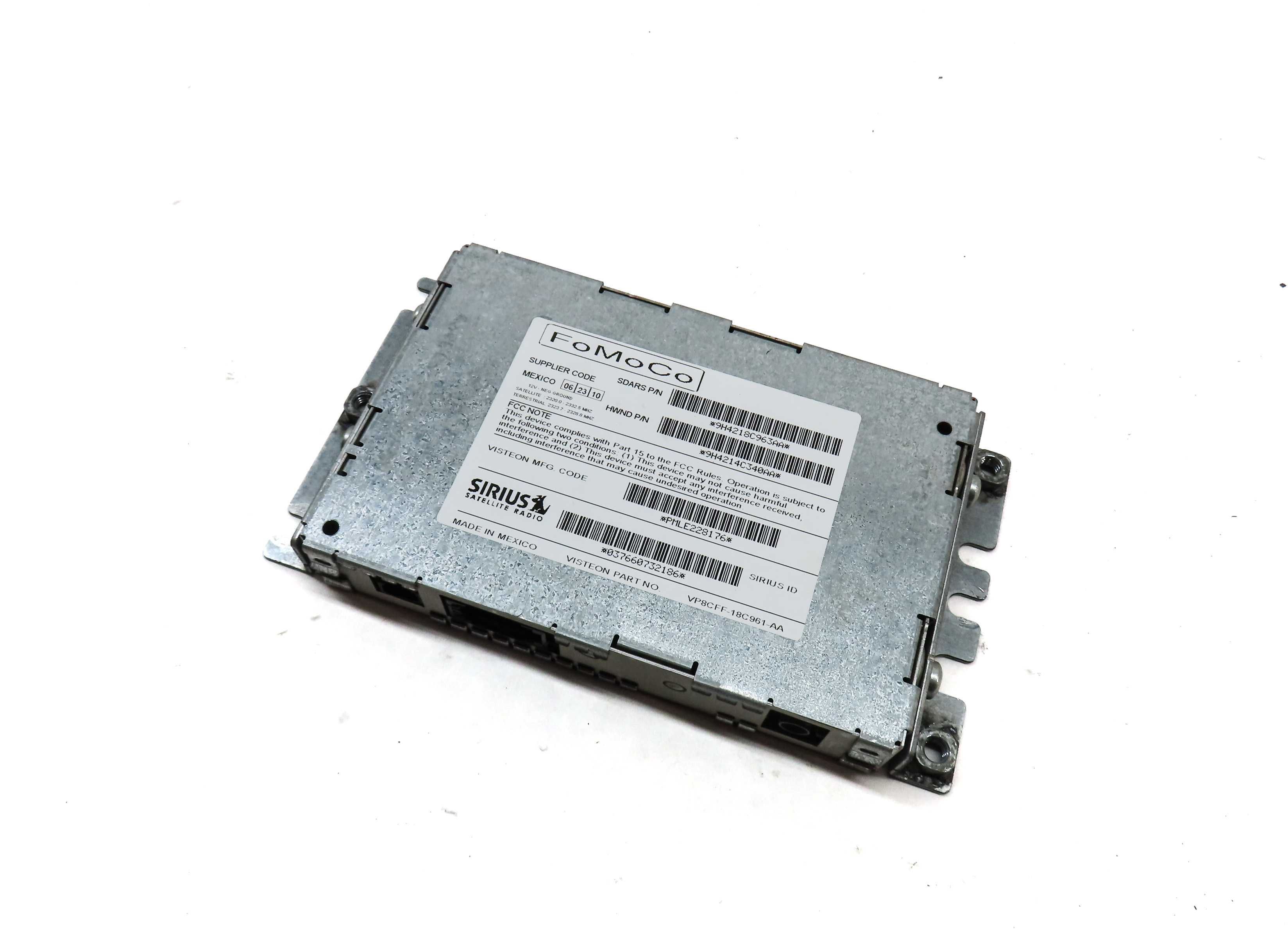 2011 LAND ROVER LR4 (L319) RADIO SIRIUS SATELLITE CONTROL MODULE — exact item pictured